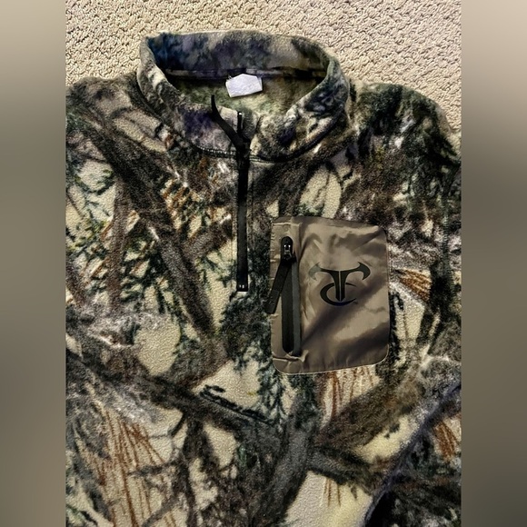True Timber Fleece Quarter Zip, Men’s L - Picture 2 of 4